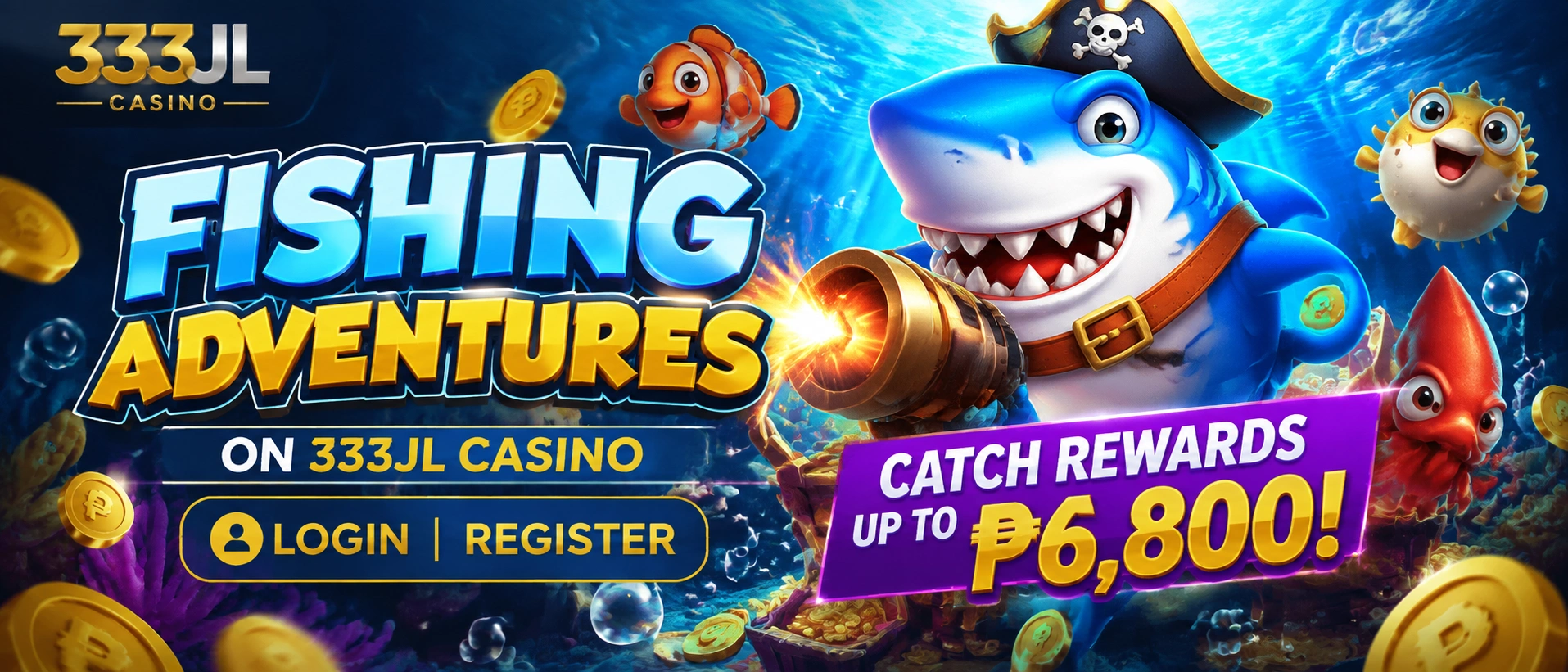 333JL fishing games banner 1
